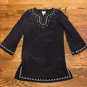 Milly of New York Navy and white beaded dress, Women’s 8